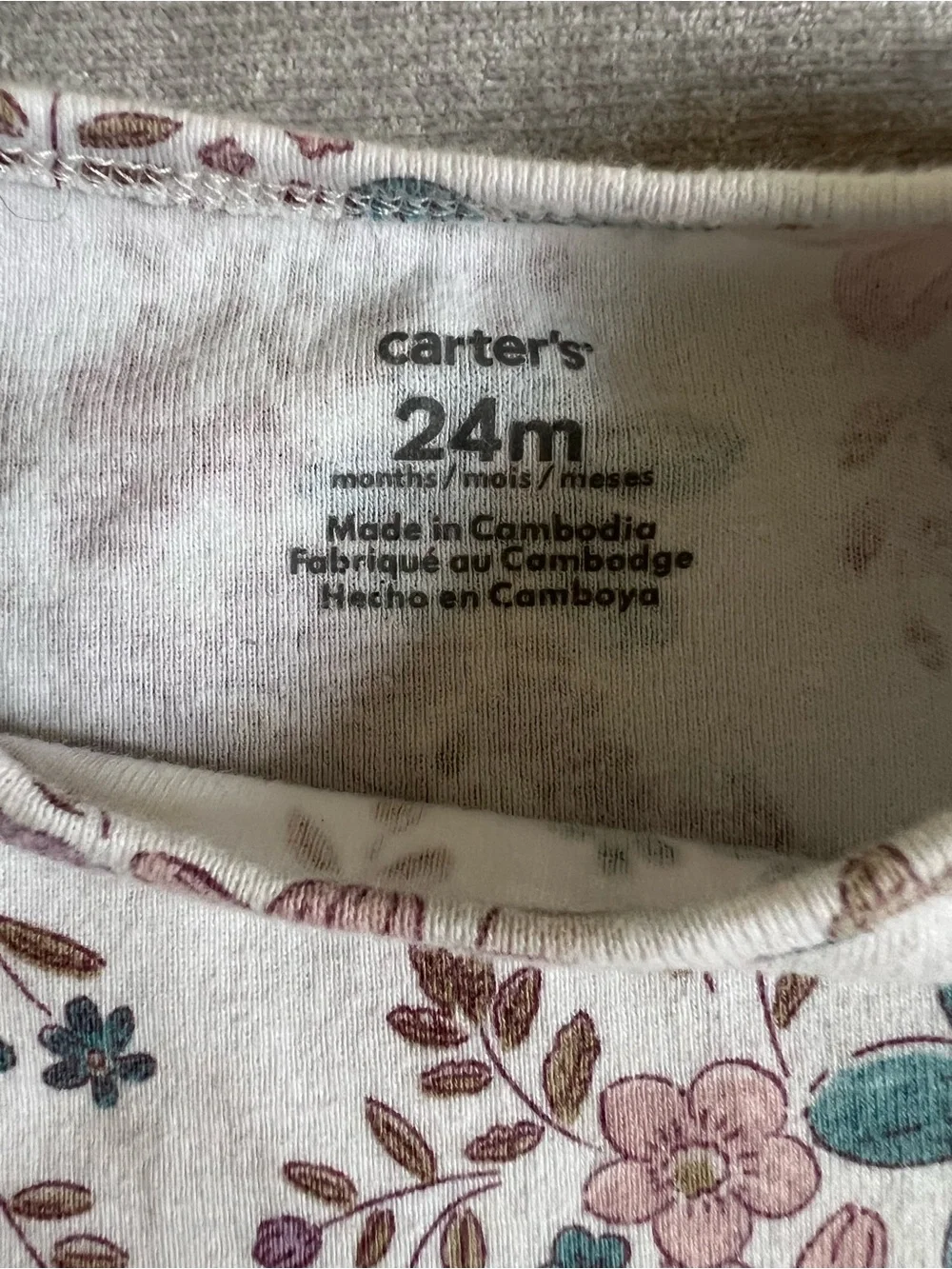 Carter's Girls Variety Mixed Print Short-Sleeve Onsies Set 24 Months